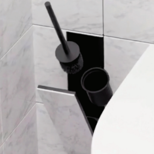 Toilet Brush Niche 55x12,50x14 Matte Black