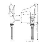AXOR STARCK V SINGLE LEVER BASIN MIXER - Image 2