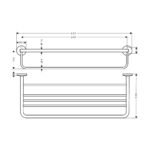 AXOR UNIVERSAL CIRCULAR TOWEL RACK WITH TOWEL HOLDER - Image 2