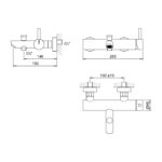 CRESTIAL EINS+ EXPOSED BATH SHOWER MIXER - Image 2