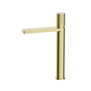 CRESTIAL LINEA BASIN MIXER W/O POP UP WASTE BRUSHED CHAMPAGNE FINISH