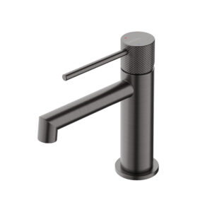 CRESTIAL DIAMANT BASIN MIXER W/O POP UP WASTE ,BRUSHED GUNMETAL FINISH