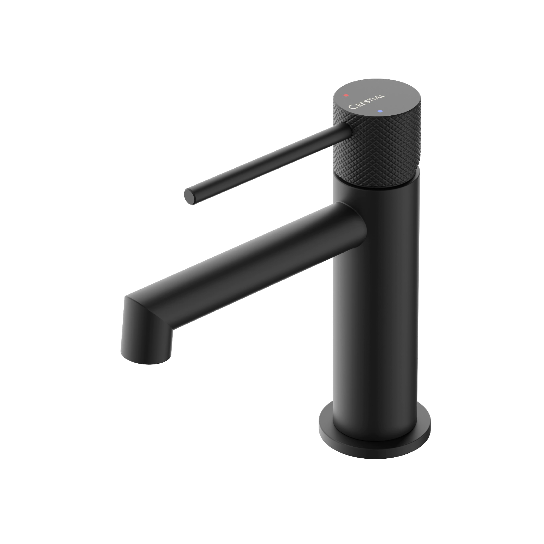 Crestial-C36122K-01.jpg CRESTIAL DIAMANT BASIN MIXER W/O POP UP WASTE BLACK FINISH - Image 1