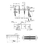 GROHE LINEARE 4-HOLE BATH MIXER WITH CONCEALED BODY - Image 3