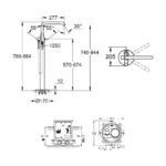 GROHE ESSENCE S-LEVER BATH MIXER FLOORMOUNTED WITH CONCEALED BODY - Image 2