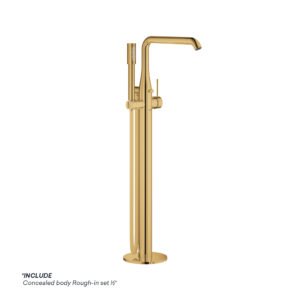 GROHE ESSENCE S-LEVER BATH MIXER FLOORMOUNTED WITH CONCEALED BODY