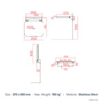 GOMAN ANATOMIC FOLDING SEAT FOR SHOWER - Image 2
