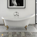 KNIEF VICTORIAN G FREESTANDING TUB, POLISHED BRASS FEET - Image 2