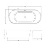 KOHLER EVOK 2.0 SEAMLESS OVAL 1.5M FREESTANDING BATHTUB - Image 3
