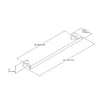 KOHLER ELATE 24' TOWEL BAR BLACK - Image 3