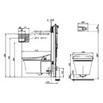 KOHLER VEIL WALL HUNG INTELLIGENT TOILET W/ INWALL TANK & FACEPLATE - Image 3