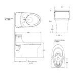 SAN SOUCI SKIRTED 1PC TOILET W/ QUIET CLOSE SEAT - Image 3