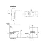 KOHLER SPAN 2PC TOILET 220MM W/ QUIET CLOSE SEAT - Image 3