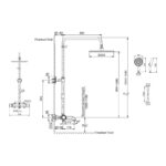 KOHLER OCCASION 3 WAY THERMOSTATIC SHOWER COLUMN - Image 3