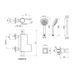 KOHLER PARALLEL WALL MOUNT THERMOSTATIC BATH & SHOWER MIXER FAUCET - Image 3