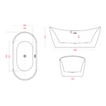 SANITAR VESSEL FREESTANDING BATHTUB - Image 3