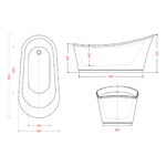 SANITAR CURVY FREESTANDING BATHTUB - Image 3