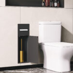 STERN KONZEPT STAINLESS STEEL TOILET BRUSH NICHE MATTE BLACK - Image 2