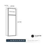 STERN KONZEPT STAINLESS STEEL TOILET BRUSH NICHE MATTE BLACK - Image 3