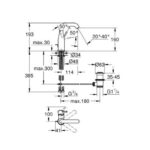 GROHE ESSENCE S-LEVER BASIN MIXER M-SIZE - Image 2