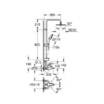 GROHE TEMPESTA COSMOPOLITAN 200 SHOWER SYSTEM - Image 2