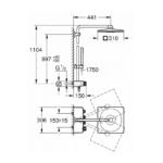 GROHE  EUPHORIA SMARTCONTROL 310MM SQUARE - Image 2