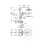 GROHE EUPHORIA SMARTCONTROL 260 SHOWER SYSTEM WITH BATH THERMOSTAT - Image 2