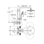 GROHE EUPHORIA 260 SHOWER SYSTEM WITH THERMOSTATIC - Image 2
