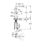 GROHE ESSENCE SINGLE LEVER SINK MIXER 1/2″ - Image 2