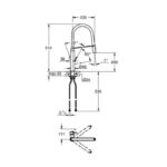 GROHE CONCETTO SINGLE-LEVER SINK MIXER 1/2″ - Image 2