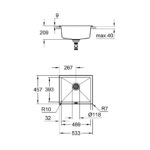GROHE K700U COMPOSITE SINK - Image 2