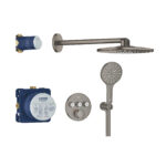 GROHTHERM SMARTCONTROL ROUND CONCEALED 3 FUNCT SHOWER SYSTEM 310
