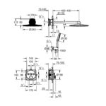 GROHTHERM SMARTCONTROL ROUND CONCEALED 3 FUNCT SHOWER SYSTEM 310 - Image 2