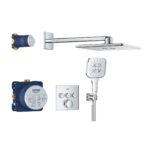 GROHTHERM SMARTCONTROL SQUARE CONCEALED 3 FUNCT SHOWER SYSTEM 310