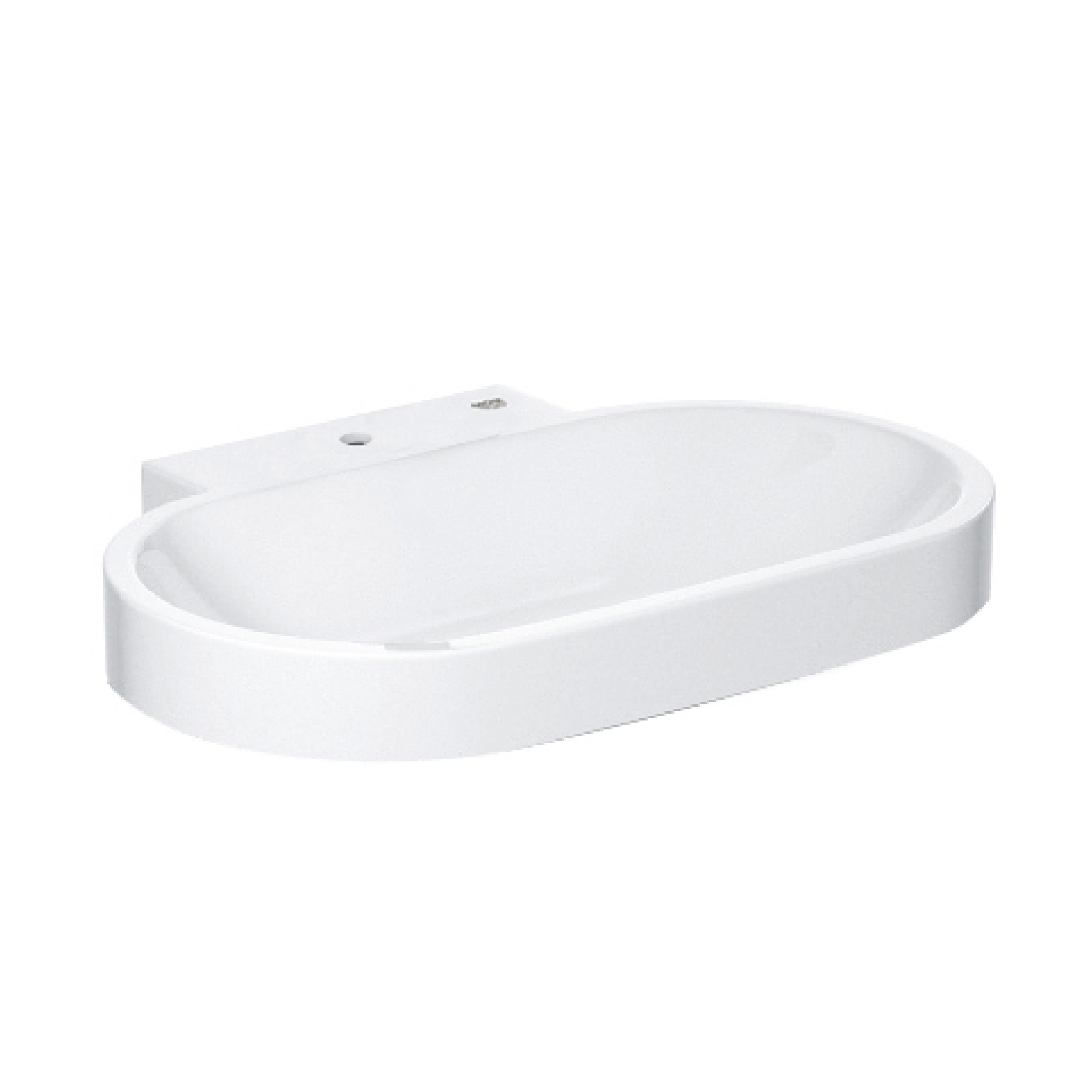 Grohe-39070001-01-1.jpg GROHE EUROCOSMO COUNTERTOP BASIN W/O OVERFLOW 80 - Image 1