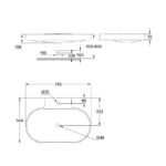 GROHE EUROCOSMO COUNTERTOP BASIN W/O OVERFLOW 80 - Image 2