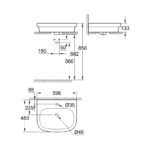 GROHE EUROSMART COUNTER TOP BASIN 60 - Image 2