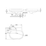 GROHE EUROCOSMO COUNTER TOP BASIN 60 - Image 2