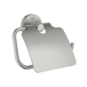 GROHE ESSENTIAL TOILET PAPER HOLDER, SUPERSTEEL
