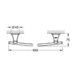 GROHE GRANDERA BATH TOWEL BAR, WARM SUNSET - Image 2