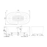 INAX S600 FREESTANDING BATHTUB - Image 2