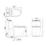 INAX S200 ONE PIECE TOILET - Image 2