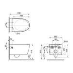 INAX S600 WALLHUNG TOILET - Image 2