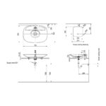 INAX CERAFINE VESSEL BASIN WITH DECK - Image 2