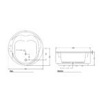 KOLPA OPERA FREESTANDING TUB 180CM + HDL - Image 2