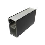 PENTALINEA ALUMINIUM LED PROFILE 40.1X75MM POWDER COATED MATTE BLACK 3M/PC