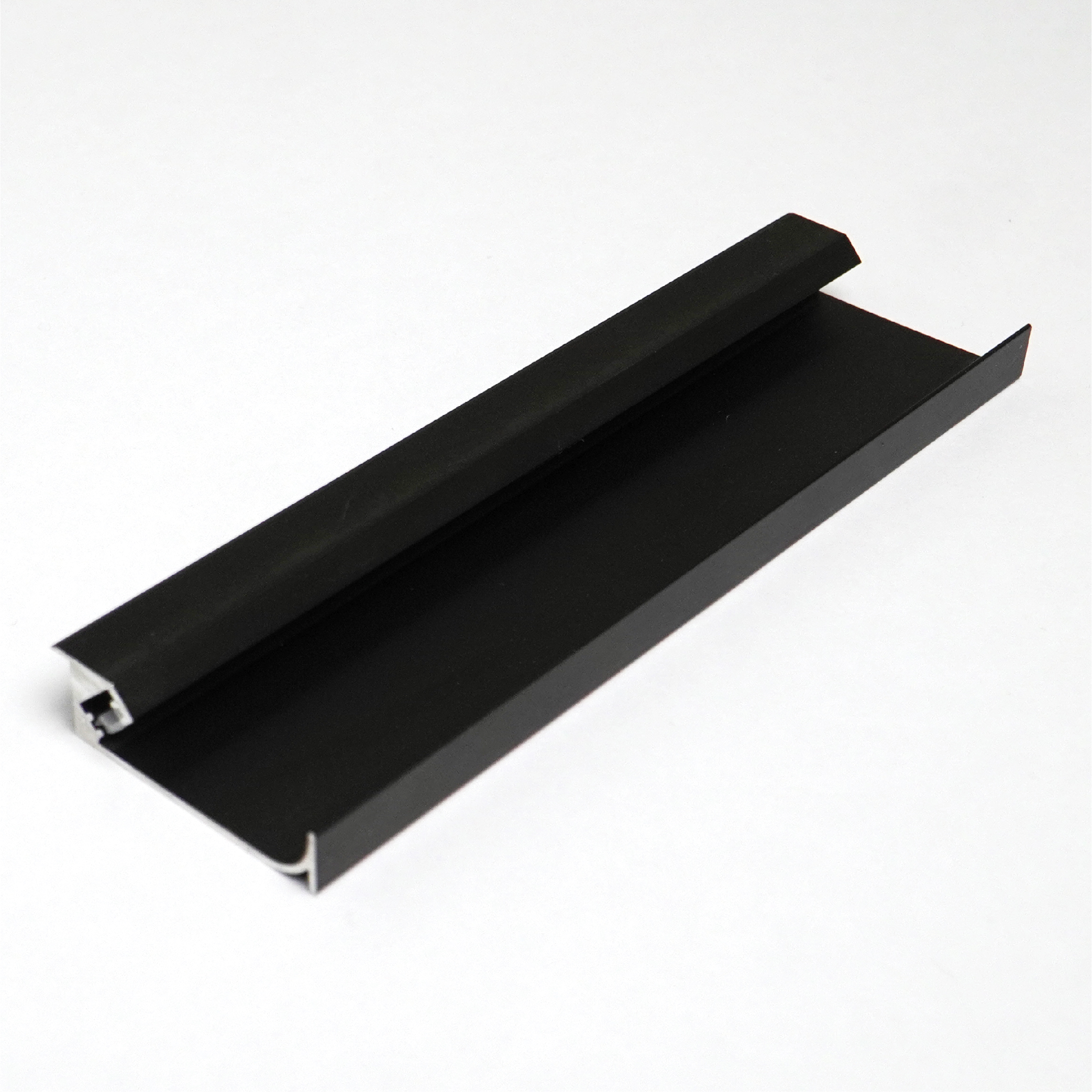 Pentalinea-S0120-ASB-01.jpg PENTALINEA ALUMINIUM LED PROFILE 43X12MM ANODIZING SANDBLAST BLACK 3M/PC - Image 1