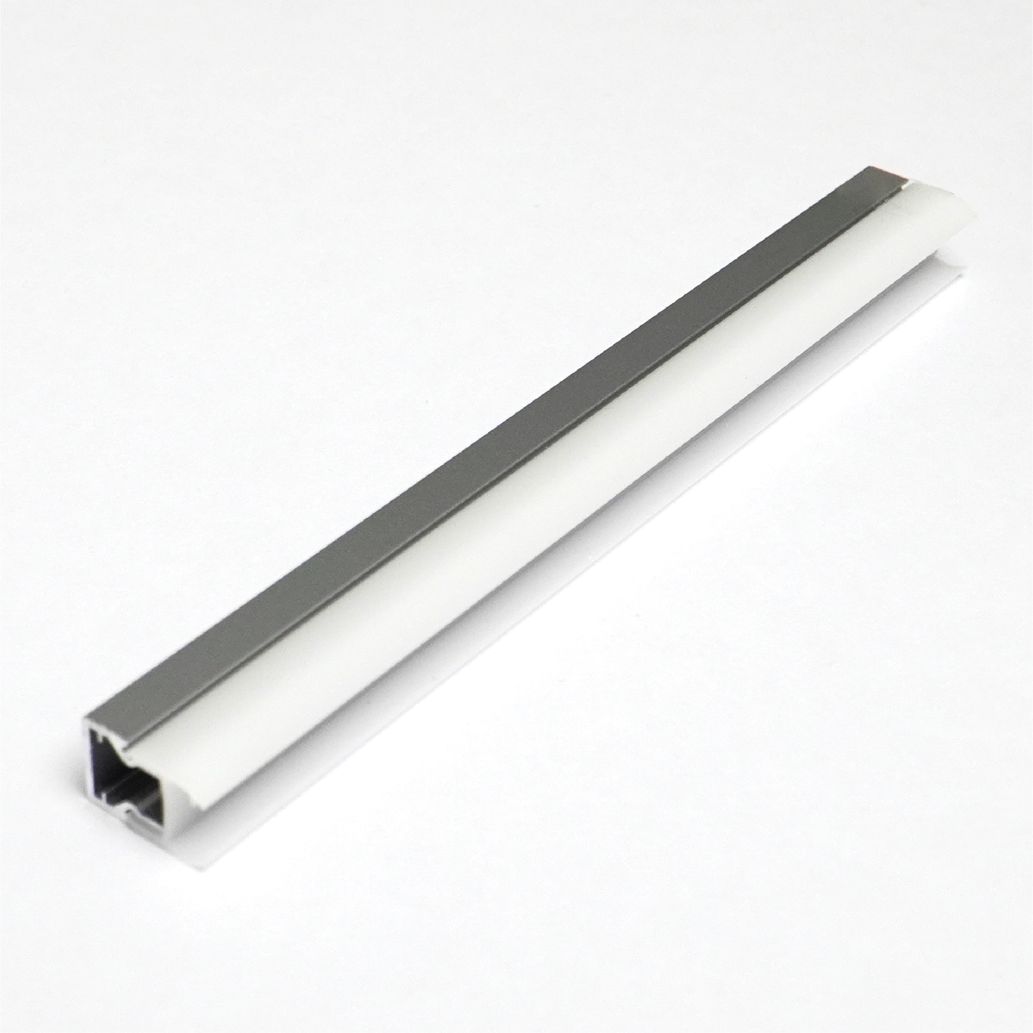 Pentalinea-YG-1212-AMSG-01.jpg PENTALINEA ALUMINIUM LED PROFILE 11.2X11.2MM ANODIZING MATT STEEL GREY 3M/PC - Image 1