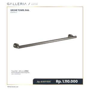 GROHE ATRIO TOWEL RAIL 600MM, BRUSHED HARD GRAPHITE