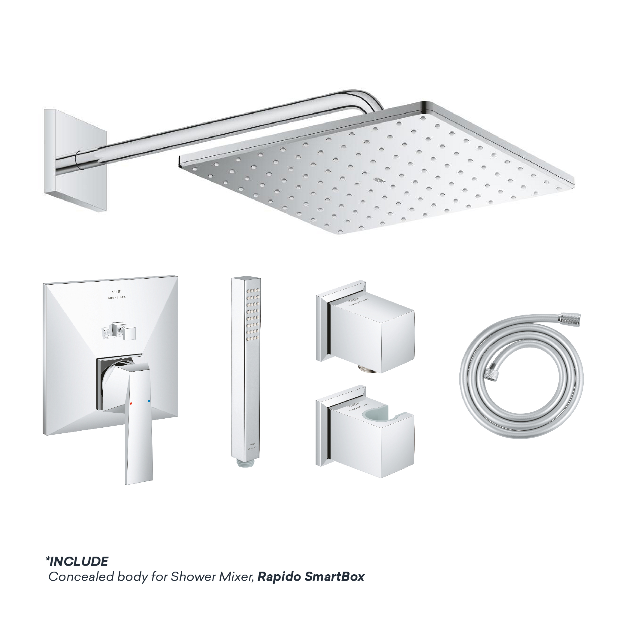 ALLURE-BRILLIANT-FITTINGS-Chrome.jpg GROHE ALLURE BRILLIANT SHOWER SET - Image 1